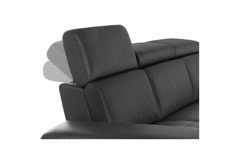 3-sitssoffa Rayland Svart, PU, Manuell vilstol - Svart, PU, Manuell vilstol - Möbler - Vardagsrum - Soffor - Reclinersoffor & Biosoffor