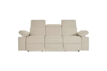 3-sitssoffa Rayland Vit, Sunday tyg, Elektrisk vilstol - Vit, Sunday tyg, Elektrisk vilstol - Möbler - Vardagsrum - Soffor - Reclinersoffor & Biosoffor