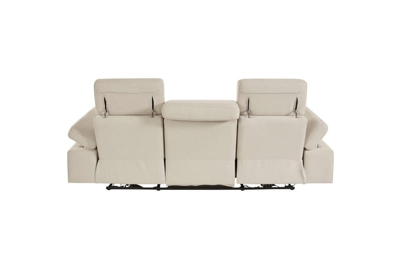 3-sitssoffa Rayland Vit, Sunday tyg, Elektrisk vilstol - Vit, Sunday tyg, Elektrisk vilstol - Möbler - Vardagsrum - Soffor - Reclinersoffor & Biosoffor