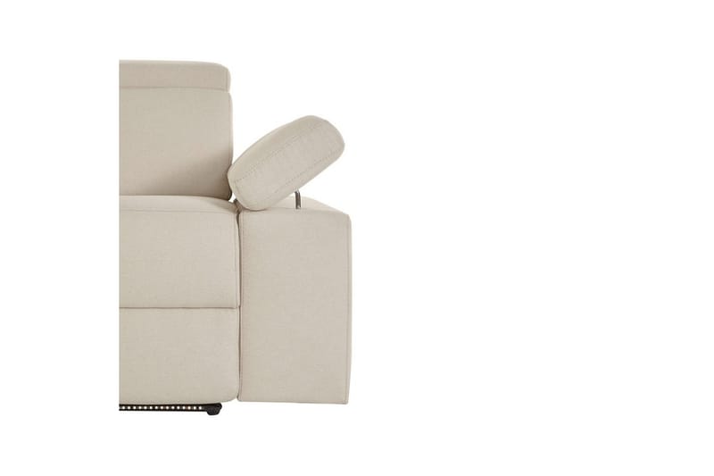 3-sitssoffa Rayland Vit, Sunday tyg, Elektrisk vilstol - Vit, Sunday tyg, Elektrisk vilstol - Möbler - Vardagsrum - Soffor - Reclinersoffor & Biosoffor