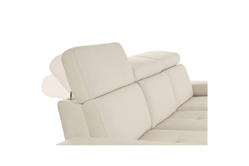 3-sitssoffa Rayland Vit, Sunday tyg, Elektrisk vilstol - Vit, Sunday tyg, Elektrisk vilstol - Möbler - Vardagsrum - Soffor - Reclinersoffor & Biosoffor