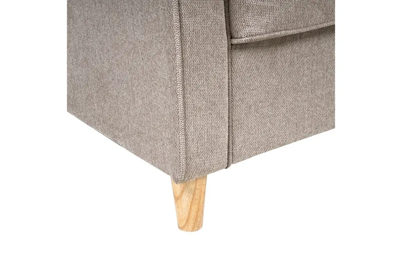 3-sitssoffa Ronneby Brunt, ljust trä - Brunt, ljust trä - Möbler - Vardagsrum - Soffor - 3-sits soffor