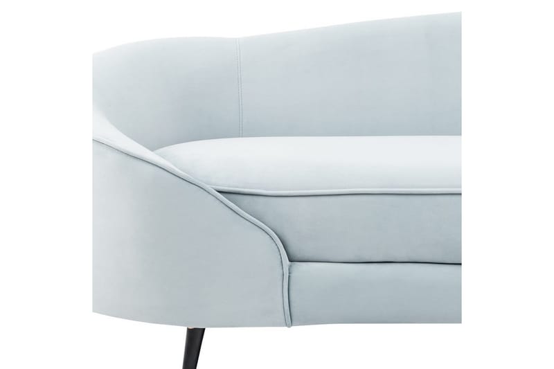 3-sitssoffa Savar Blå, Svart - Blå, Svart - Möbler - Vardagsrum - Soffor - Sammetssoffor