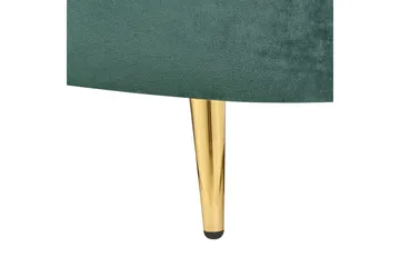 3-sitssoffa Savar Grön, guld - Grön, guld - Möbler - Vardagsrum - Soffor - Sammetssoffor