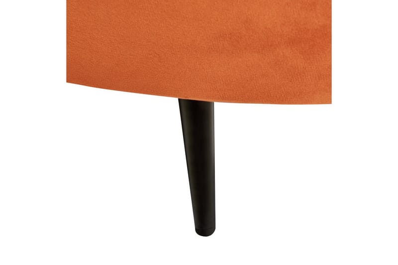 3-sitssoffa Savar Orange, Svart - Orange, Svart - Möbler - Vardagsrum - Soffor - 3-sits soffor