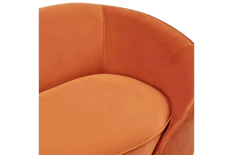 3-sitssoffa Savar Orange, Svart - Orange, Svart - Möbler - Vardagsrum - Soffor - 3-sits soffor