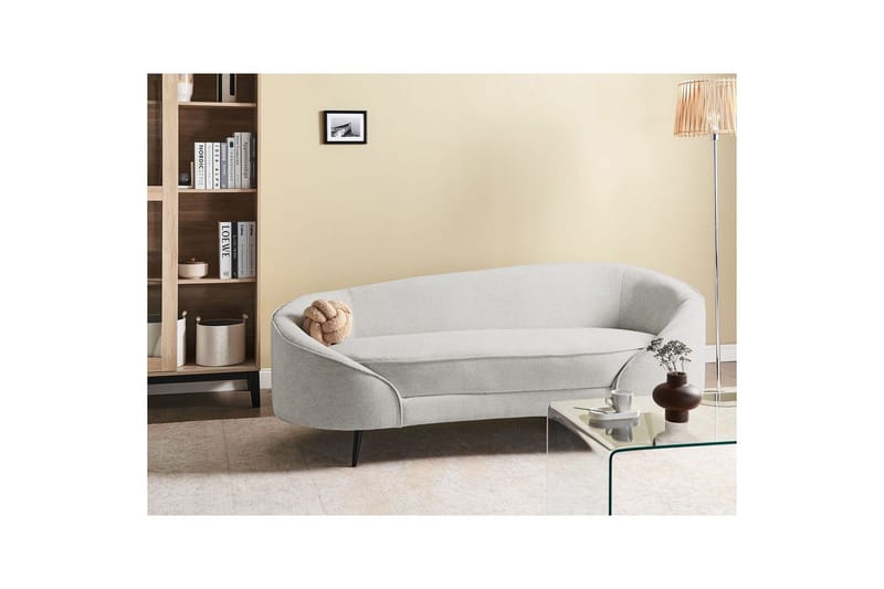 3-sitssoffa Savar Vit, Svart - Vit, Svart - Möbler - Vardagsrum - Soffor - 3-sits soffor
