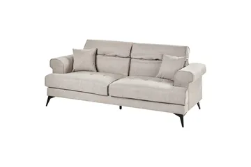3-sitssoffa Skive Beige - Beige - Möbler - Vardagsrum - Soffor - 3-sits soffor