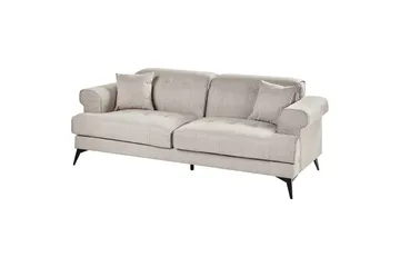 3-sitssoffa Skive Beige - Beige - Möbler - Vardagsrum - Soffor - 3-sits soffor