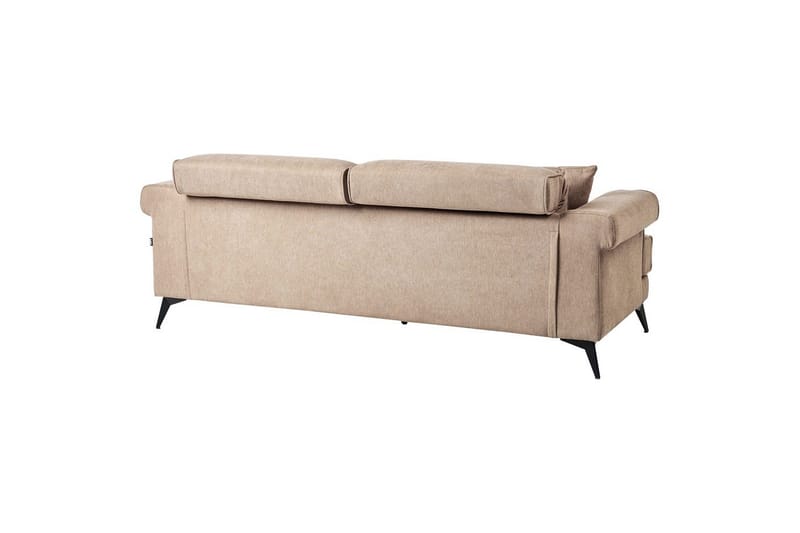 3-sitssoffa Skive Brun, Svart - Beige - Möbler - Vardagsrum - Soffor - 3-sits soffor