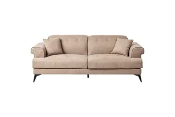 3-sitssoffa Skive Brun, Svart - Beige - Möbler - Vardagsrum - Soffor - 3-sits soffor