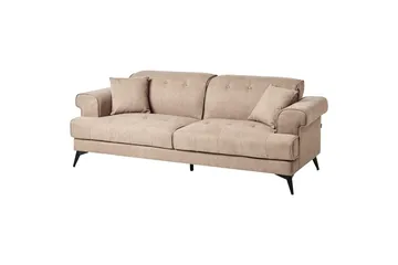 3-sitssoffa Skive Brun, Svart - Beige - Möbler - Vardagsrum - Soffor - 3-sits soffor