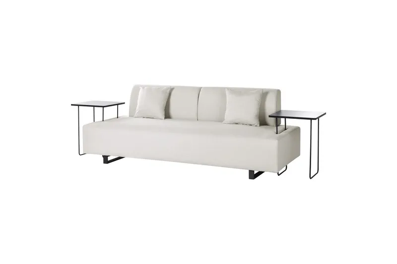 3-sitssoffa Sokna Beige, svart, Beige, svart