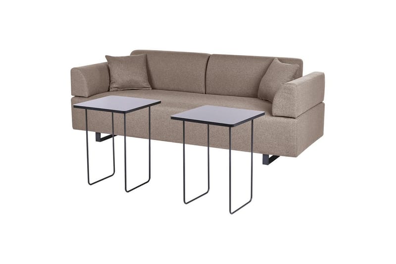 3-sitssoffa Sokna Brun, Svart - Brun - Möbler - Vardagsrum - Soffor - 3-sits soffor