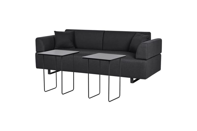 3-sitssoffa Sokna Svart - Svart - Möbler - Vardagsrum - Soffor - 3-sits soffor
