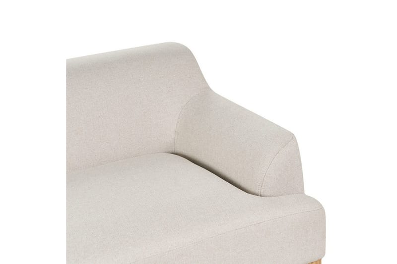 3-sitssoffa Sosjo Beige, ljust trä - Beige, ljust trä - Möbler - Vardagsrum - Soffor - 3-sits soffor