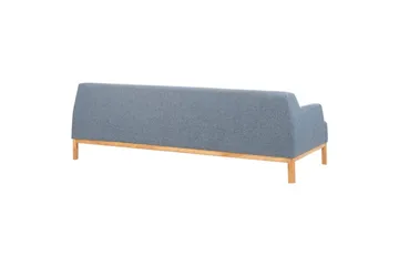 3-sitssoffa Sosjo Blått, ljust trä - Blått, ljust trä - Möbler - Vardagsrum - Soffor - 3-sits soffor