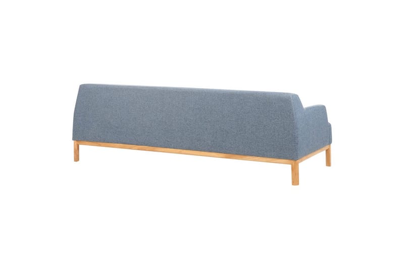 3-sitssoffa Sosjo Blått, ljust trä - Blått, ljust trä - Möbler - Vardagsrum - Soffor - 3-sits soffor