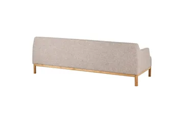 3-sitssoffa Sosjo Brunt, ljust trä - Brunt, ljust trä - Möbler - Vardagsrum - Soffor - 3-sits soffor
