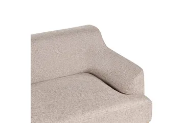 3-sitssoffa Sosjo Brunt, ljust trä - Brunt, ljust trä - Möbler - Vardagsrum - Soffor - 3-sits soffor