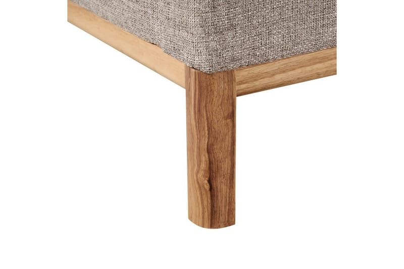 3-sitssoffa Sosjo Brunt, ljust trä - Brunt, ljust trä - Möbler - Vardagsrum - Soffor - 3-sits soffor