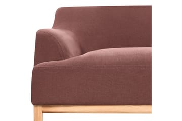 3-sitssoffa Sosjo Rött, ljust trä - Rött, ljust trä - Möbler - Vardagsrum - Soffor - 3-sits soffor