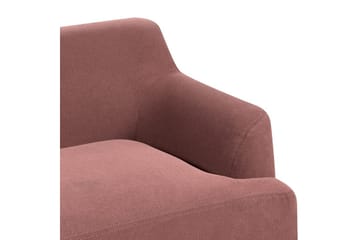 3-sitssoffa Sosjo Rött, ljust trä - Rött, ljust trä - Möbler - Vardagsrum - Soffor - 3-sits soffor
