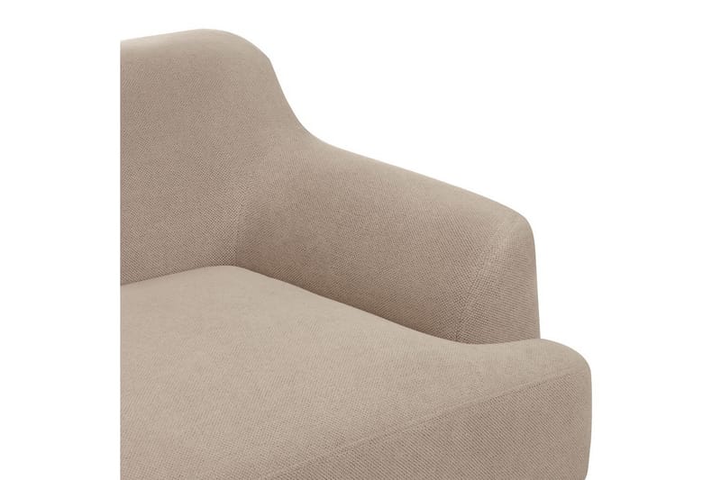 3-sitssoffa Sosjo Taupe, ljust trä - Taupe, ljust trä - Möbler - Vardagsrum - Soffor - 3-sits soffor