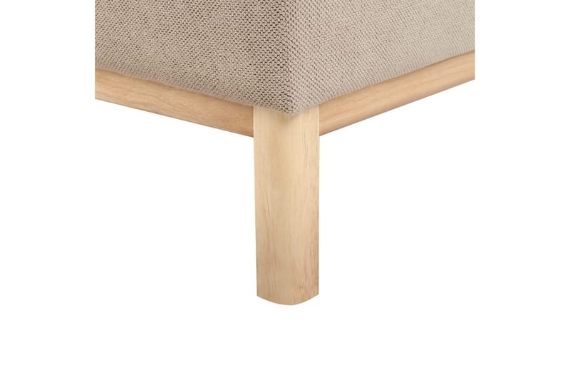 3-sitssoffa Sosjo Taupe, ljust trä - Taupe, ljust trä - Möbler - Vardagsrum - Soffor - 3-sits soffor