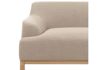 3-sitssoffa Sosjo Taupe, ljust trä - Taupe, ljust trä - Möbler - Vardagsrum - Soffor - 3-sits soffor