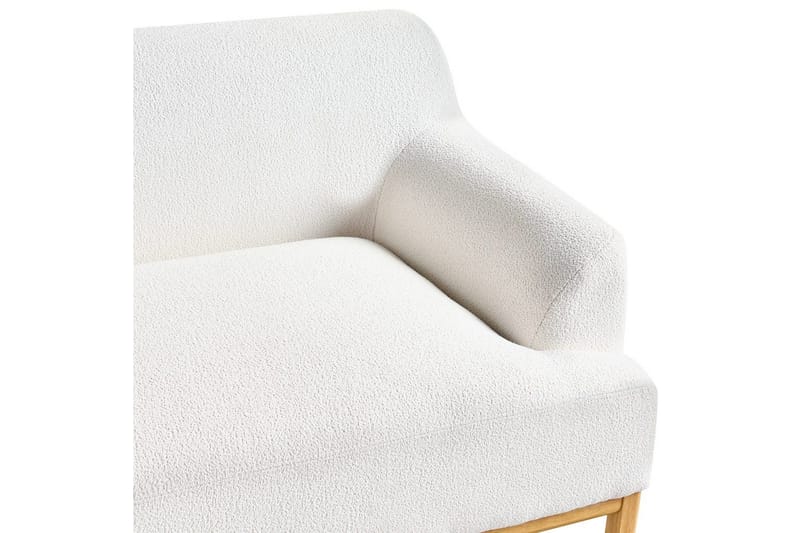 3-sitssoffa Sosjo Vit, ljust trä - Vit, ljust trä - Möbler - Vardagsrum - Soffor - 3-sits soffor