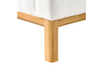 3-sitssoffa Sosjo Vit, ljust trä - Vit, ljust trä - Möbler - Vardagsrum - Soffor - 3-sits soffor
