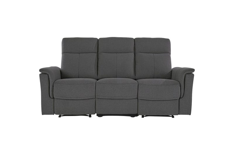 3-sitssoffa Southbrook Antracit, Tyg/Trä/Metall, Manuell vilstol - Antracit, Tyg/Trä/Metall, Manuell vilstol - Möbler - Vardagsrum - Soffor - Reclinersoffor & Biosoffor