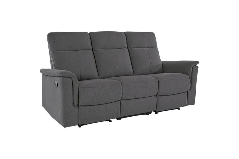 3-sitssoffa Southbrook Antracit, Tyg/Trä/Metall, Manuell vilstol - Antracit, Tyg/Trä/Metall, Manuell vilstol - Möbler - Vardagsrum - Soffor - Reclinersoffor & Biosoffor