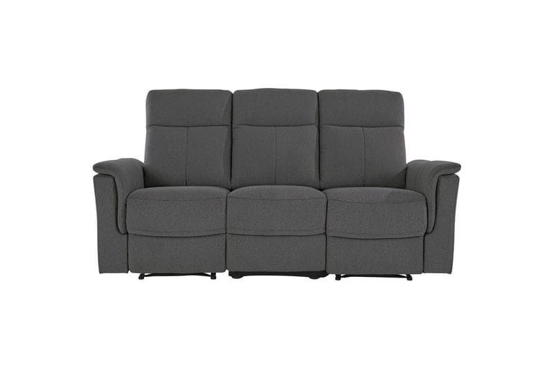 3-sitssoffa Southbrook Antracit, Tyg/Trä/Metall, Manuell vilstol - Antracit, Tyg/Trä/Metall, Manuell vilstol - Möbler - Vardagsrum - Soffor - Reclinersoffor & Biosoffor
