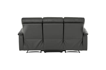 3-sitssoffa Southbrook Grå, PU/trä/metall, Elektrisk vilstol - Grå, PU/trä/metall, Elektrisk vilstol - Möbler - Vardagsrum - Soffor - Reclinersoffor & Biosoffor
