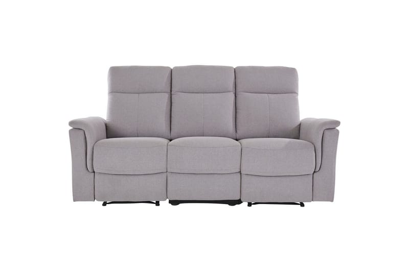 3-sitssoffa Southbrook Ljusgrå, Tyg/Trä/Metall, Manuell vilstol - Ljusgrå, Tyg/Trä/Metall, Manuell vilstol - Möbler - Vardagsrum - Soffor - Reclinersoffor & Biosoffor