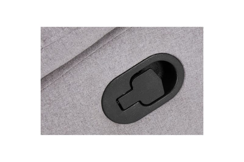 3-sitssoffa Southbrook Ljusgrå, Tyg/Trä/Metall, Manuell vilstol - Ljusgrå, Tyg/Trä/Metall, Manuell vilstol - Möbler - Vardagsrum - Soffor - Reclinersoffor & Biosoffor