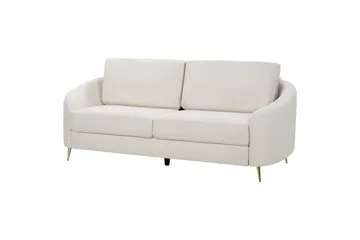 3-sitssoffa Trosa Beige, guld - Beige, guld - Möbler - Vardagsrum - Soffor - 3-sits soffor