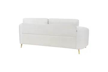 3-sitssoffa Trosa Vitt, guld - Vitt, guld - Möbler - Vardagsrum - Soffor - 3-sits soffor