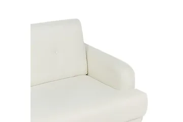 3-sitssoffa Tuve Off-white, ljust trä, Polyester - Off-white, ljust trä, Polyester - Möbler - Vardagsrum - Soffor - 3-sits soffor