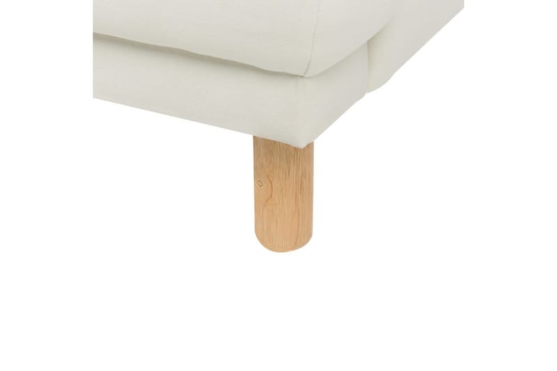 3-sitssoffa Tuve Off-white, ljust trä, Polyester - Off-white, ljust trä, Polyester - Möbler - Vardagsrum - Soffor - 3-sits soffor