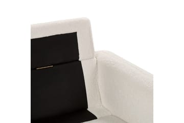 3-sitssoffa Tuve Vit, ljust trä, Bouclé - Vit, ljust trä, Bouclé - Möbler - Vardagsrum - Soffor - 3-sits soffor