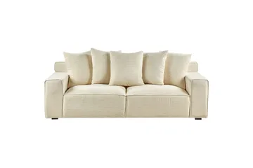 3-sitssoffa Viskan Beige, Manchestertyg - Beige, Manchestertyg - Möbler - Vardagsrum - Soffor - 3-sits soffor