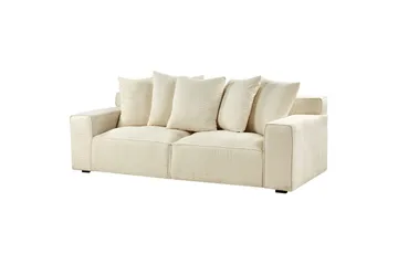 3-sitssoffa Viskan Beige, Manchestertyg - Beige, Manchestertyg - Möbler - Vardagsrum - Soffor - 3-sits soffor