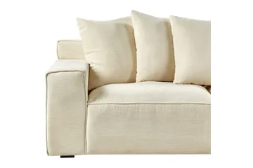 3-sitssoffa Viskan Beige, Manchestertyg - Beige, Manchestertyg - Möbler - Vardagsrum - Soffor - 3-sits soffor