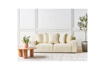 3-sitssoffa Viskan Beige, Manchestertyg - Beige, Manchestertyg - Möbler - Vardagsrum - Soffor - 3-sits soffor