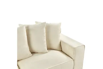 3-sitssoffa Viskan Beige, Manchestertyg - Beige, Manchestertyg - Möbler - Vardagsrum - Soffor - 3-sits soffor