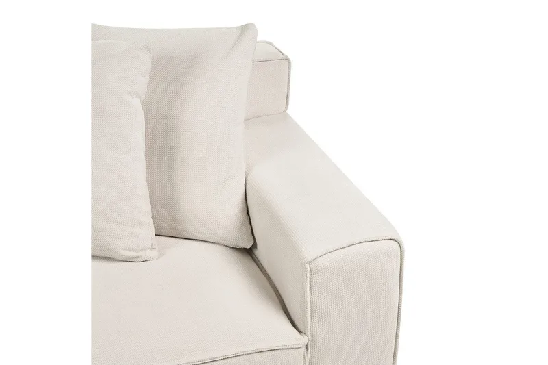 3-sitssoffa Viskan Vit, Chenille - Vit, Chenille - Möbler - Vardagsrum - Soffor - 3-sits soffor