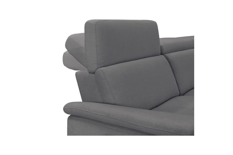 3-sitssoffa Pareli Grå, Sunday tyg, Manuell vilstol - Grå, Sunday tyg, Manuell vilstol - Möbler - Vardagsrum - Soffor - Reclinersoffor & Biosoffor